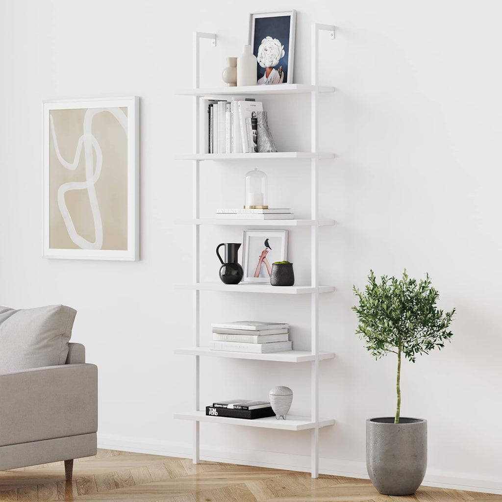 5-Shelf Oak Wood Modern Bookcase J79250