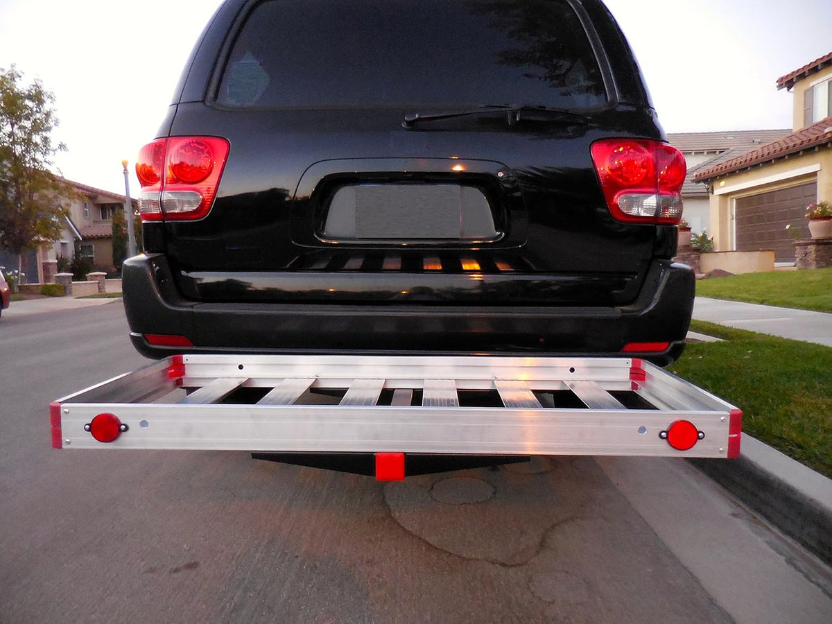 48 x 21 Hitch Mount Aluminum Cargo Carrier H765489