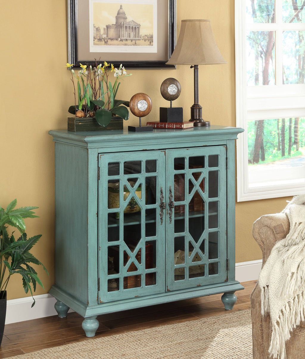 Blue Two Door Cabinet Z665508