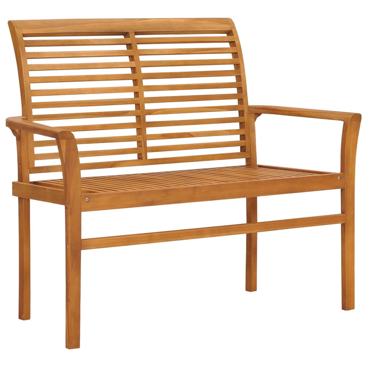 Beige Cushion Teak Wood Patio Bench Z515