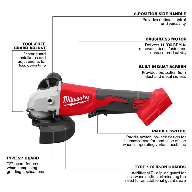 18V Cordless 4-Tool Combo Kit with 2.0 Ah Batteries E851095