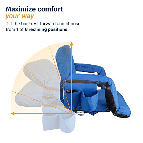 Reclining Stadium Seats for Bleachers with Back Support V777