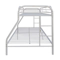 White Twin Over Full Size Bunk Bed N1563