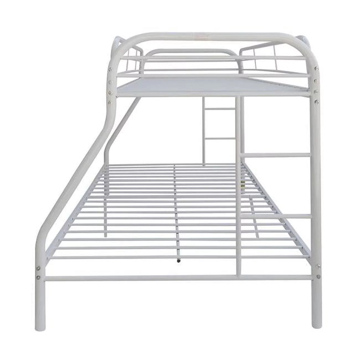 White Twin Over Full Size Bunk Bed N1563
