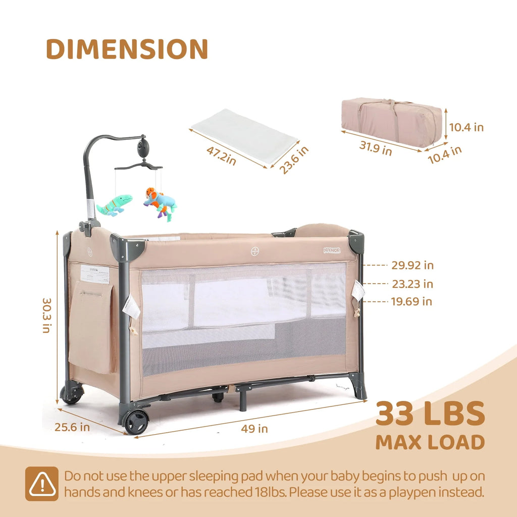 Folding Bedside Bassinet Co-Sleeper Z3414
