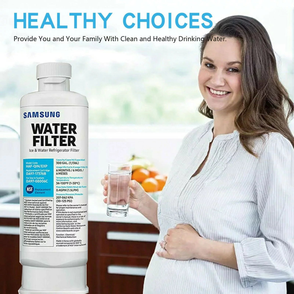 2 Pcs Refrigerator Water Filter X817881