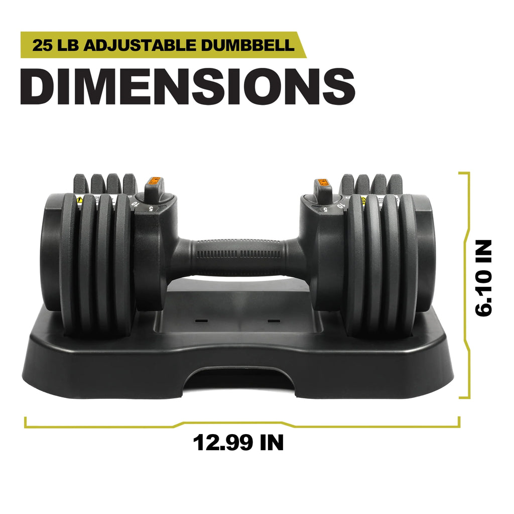 10-30lb Adjustable Dumbbell Pair with Stand W68487