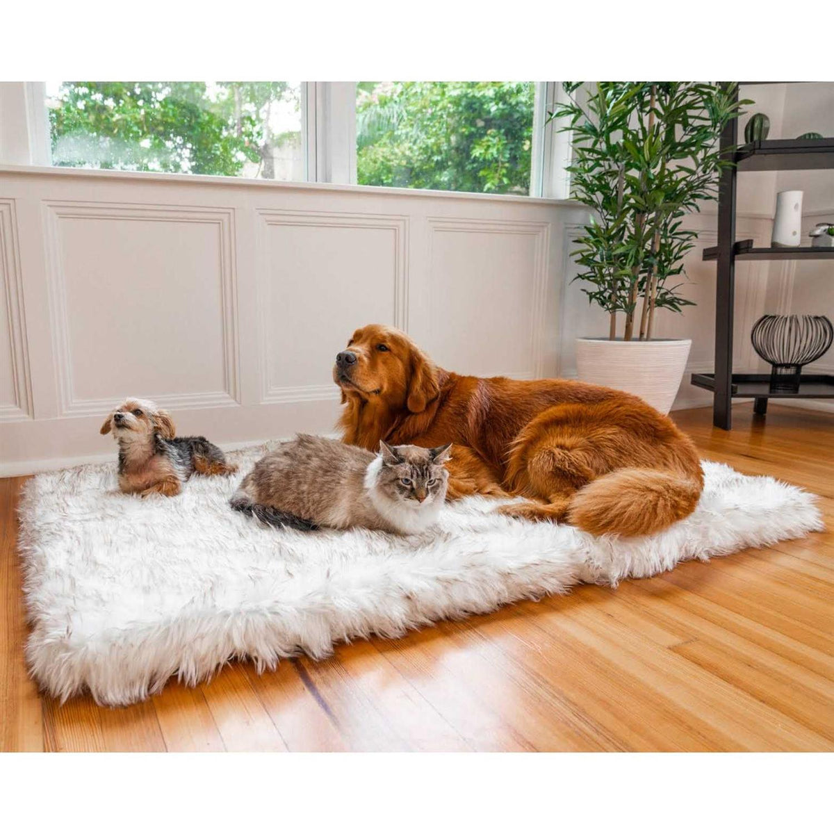 Faux Fur Orthopedic Dog Bed P3106