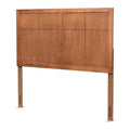 Walnut Finished Wood Queen Size Headboard Q6112