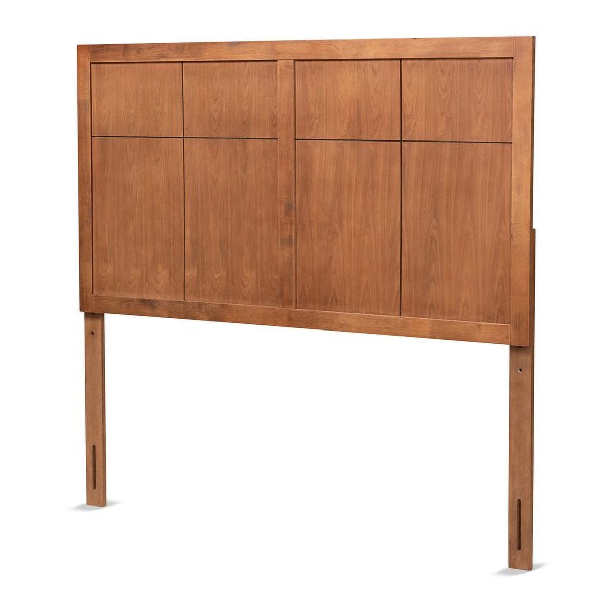Walnut Finished Wood Queen Size Headboard Q6112
