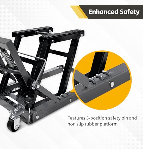 1500 lbs Capacity Portable Motorcycle Lift Table O218