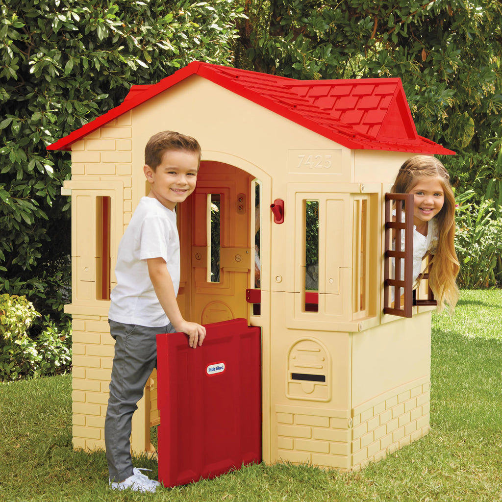 Tan Playhouse with Working Door, Windows, and Shutters K603546