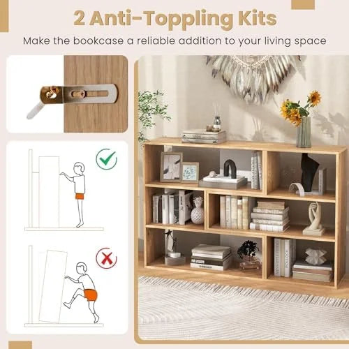 3-Tier Wooden Bookcase T6410