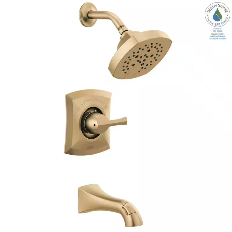 Single-Handle 5-Spray Tub and Shower Faucet in Champagne Bronze T67156