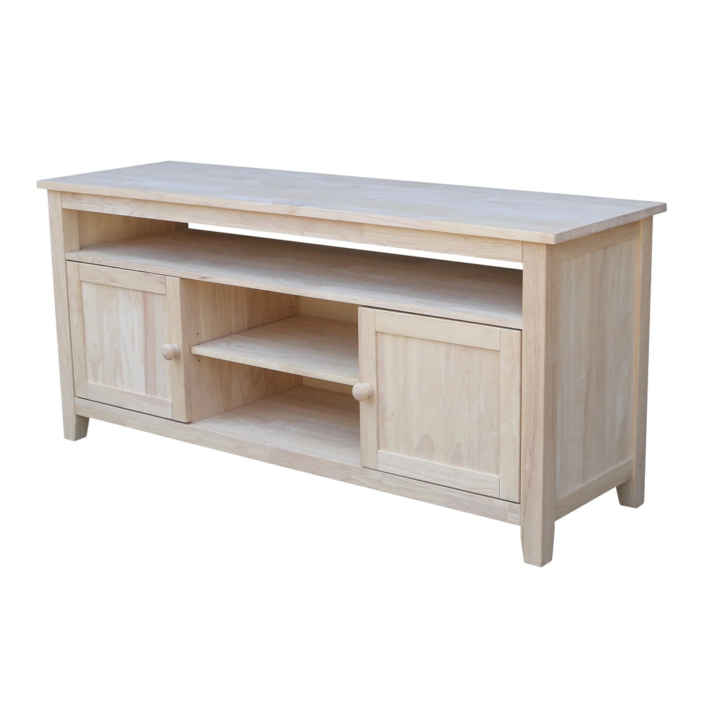 Solid Wood TV Stand with 2 Doors H899