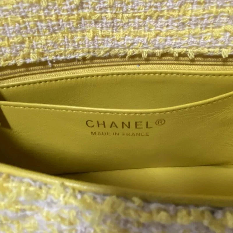 Yellow Tweed Bag H751