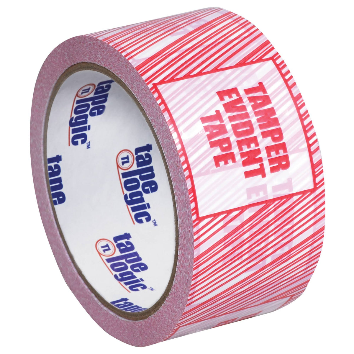 Security Tape, Tamper Evident, 3x22 x 110 yds, Red/White, 24/Case K686