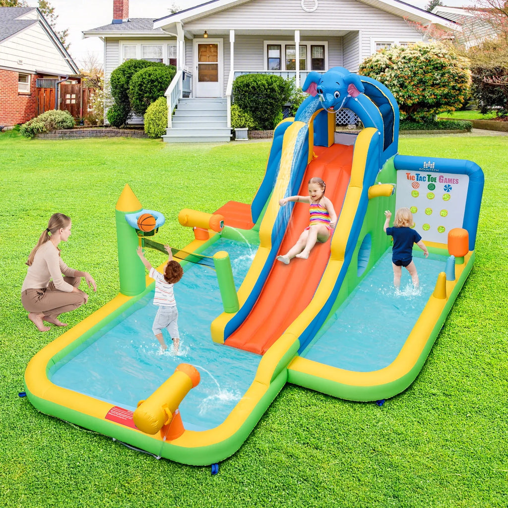 Inflatable Water Slide with Splash Pool Climbing Wall Z34549