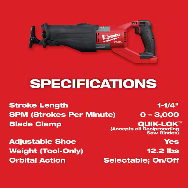 18V Lithium-Ion Brushless Cordless Sawzall and Rotary Hammer Kit N856483