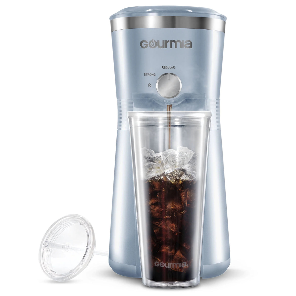 Black Iced Coffee Maker with 25 fl oz Reusable Tumbler I952339
