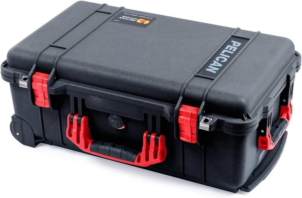 Black & Red Pelican 1510 Case with TrekPak Dividers & Mesh Lid Organizer L424