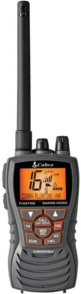 Floating Handheld VHF Radio 6 Watt Submersible Grey K36680