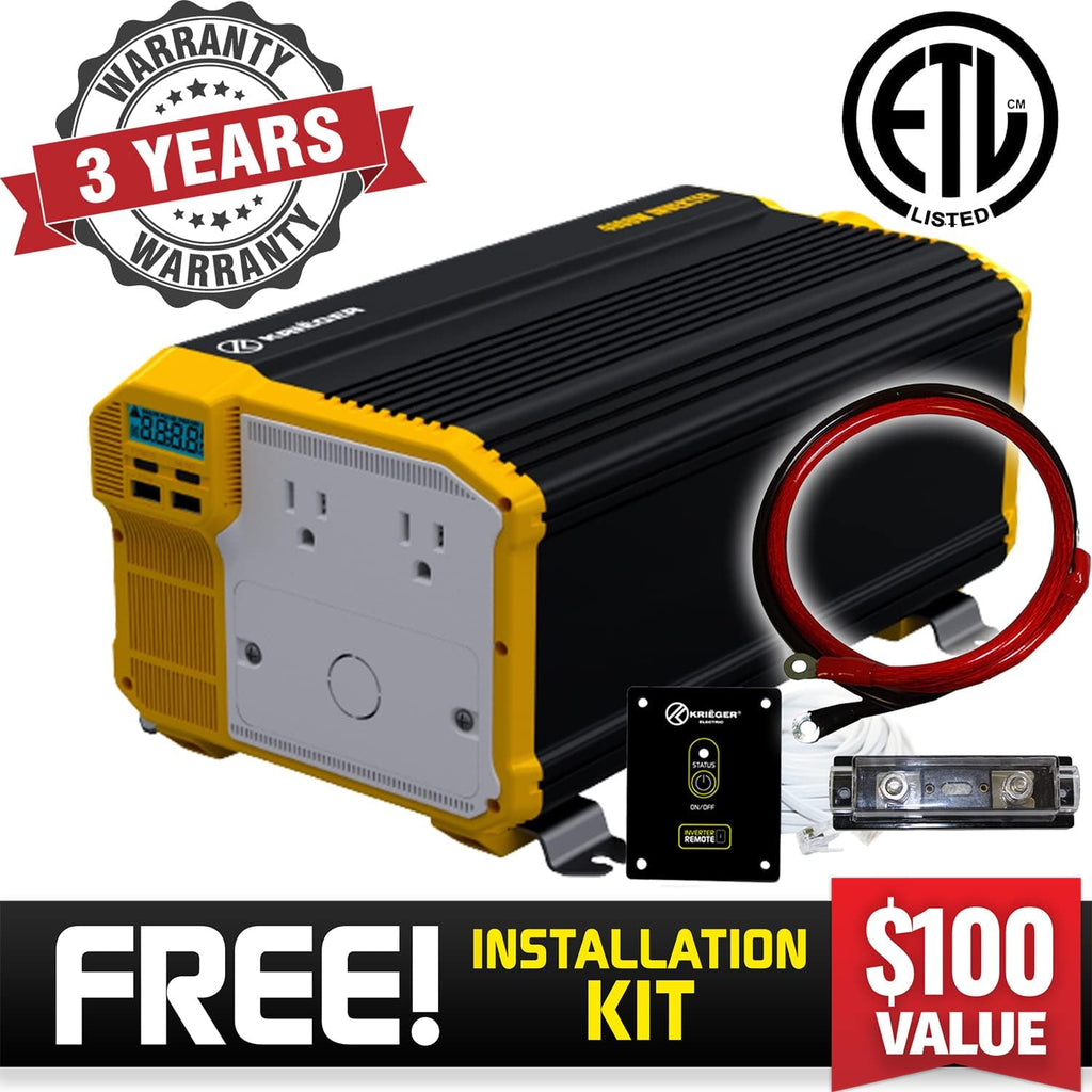 3000 Watts 12V to 110V Modified Sine Wave Power Inverter U798
