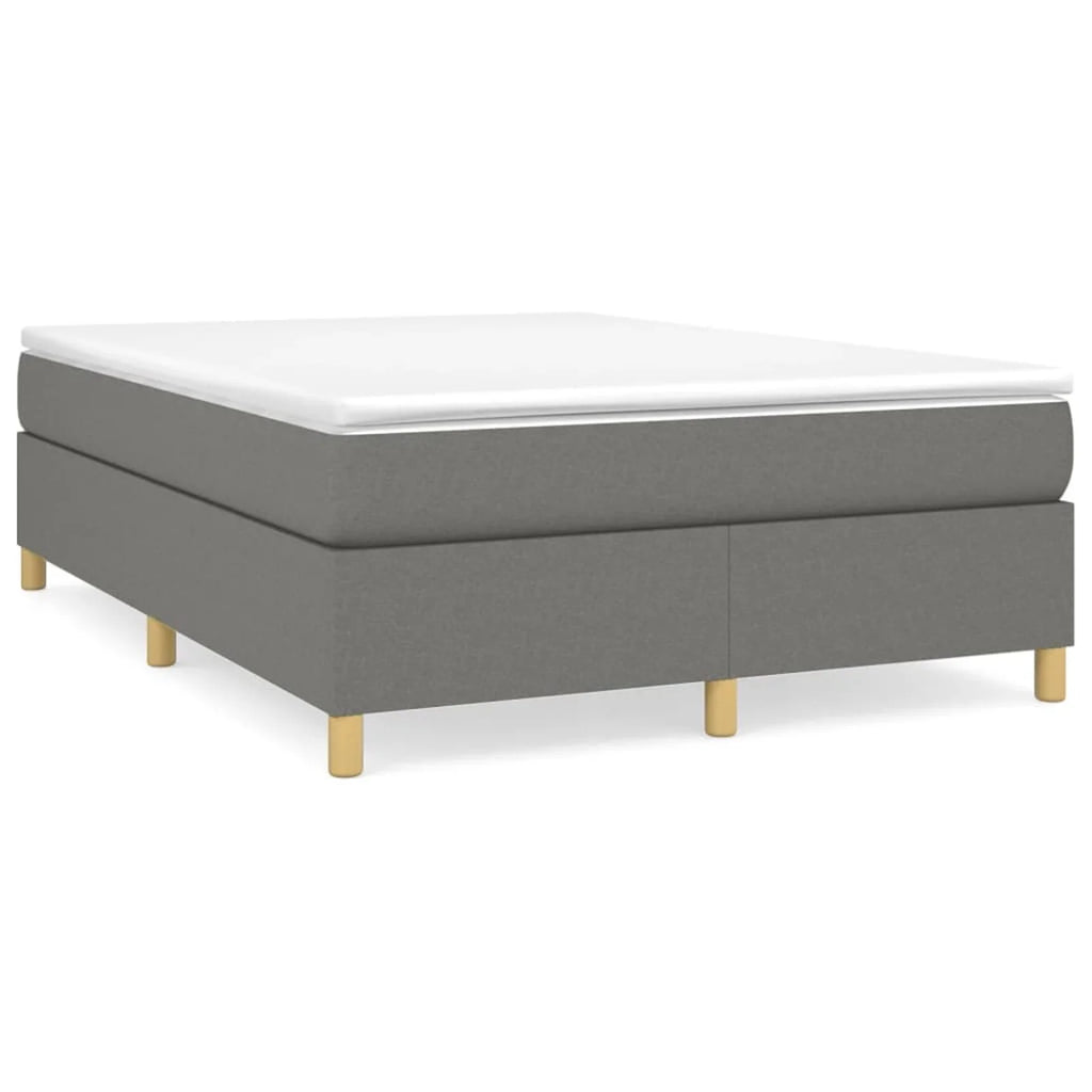 Full Size Fabric Platform Bed Frame with Wooden Slat Support V383874