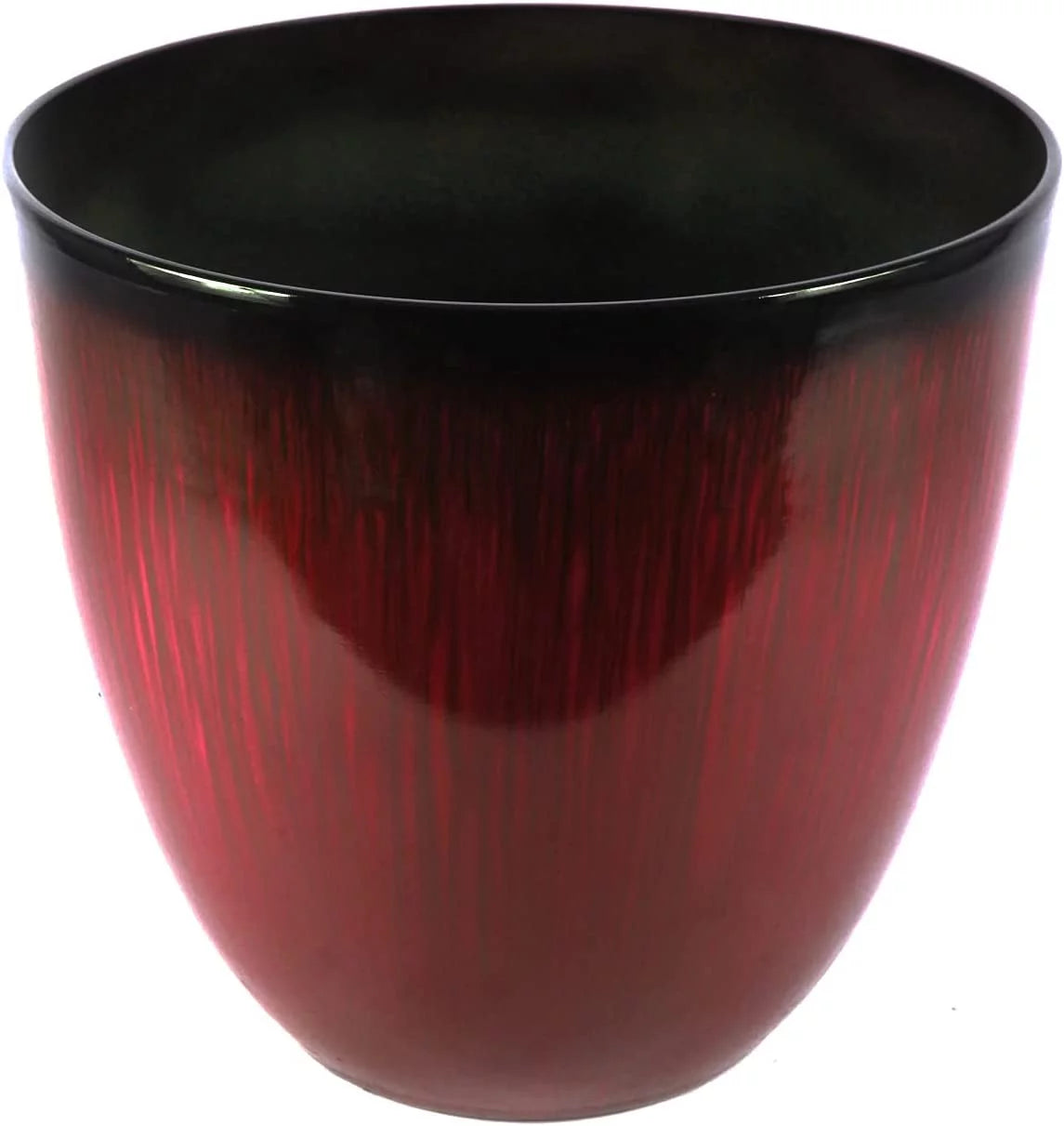 15 Inch Red Egg Shaped Planter L192503