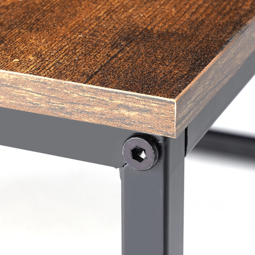 Brown Wood Nesting Coffee Table Set X881567
