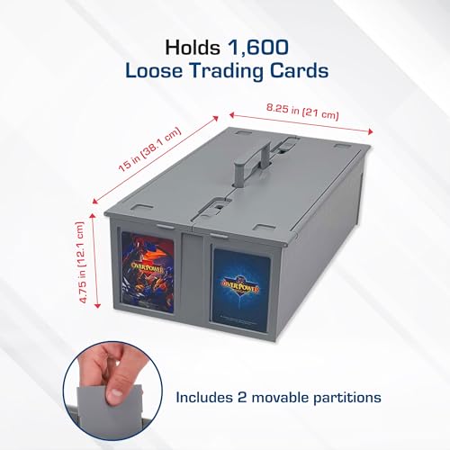 Gray Plastic Collectible Card Bin K97679