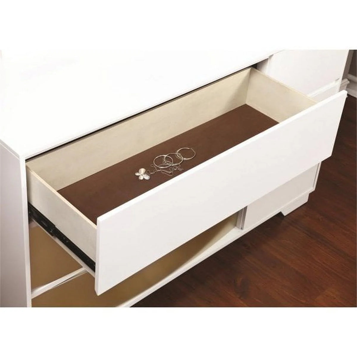 Contemporary Two Tone Finish Dresser W12043