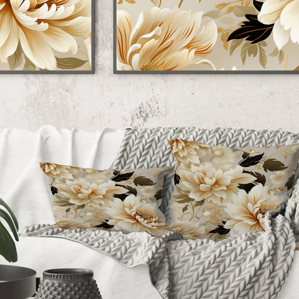 Floral Printed Throw Pillow H91760