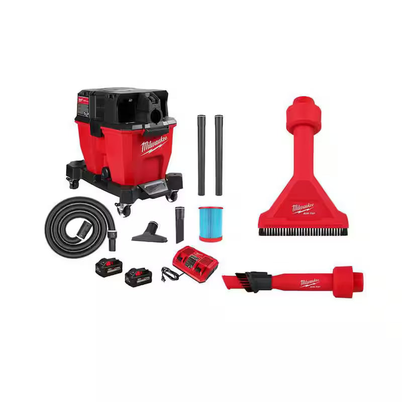 9 Gal. Cordless Wet/Dry Shop Vacuum Kit with Utility Brush and Nozzle X792676