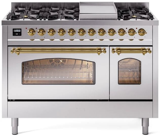 48 Dual Fuel Natural Gas Range Stainless Steel S5088