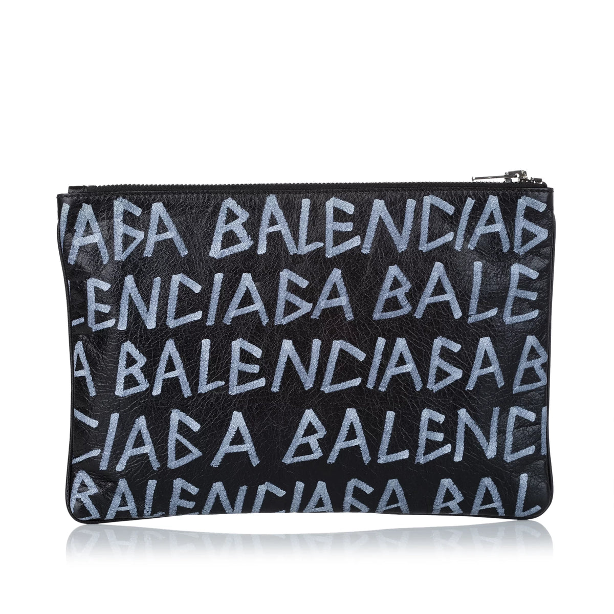 Black Calf Leather Clutch Bag W500928