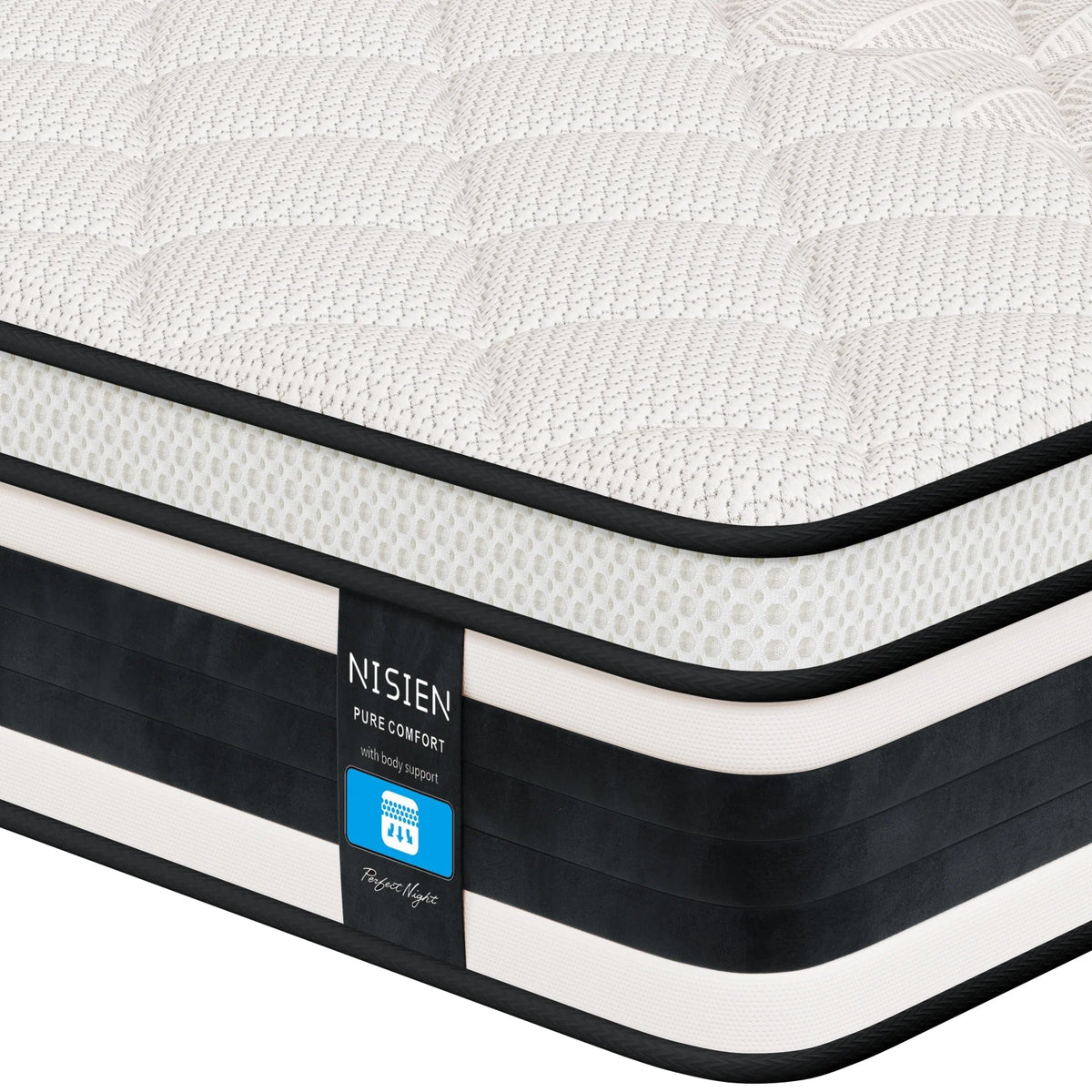 Queen Size 10 Inch Gel Memory Foam Hybrid Mattress P45207