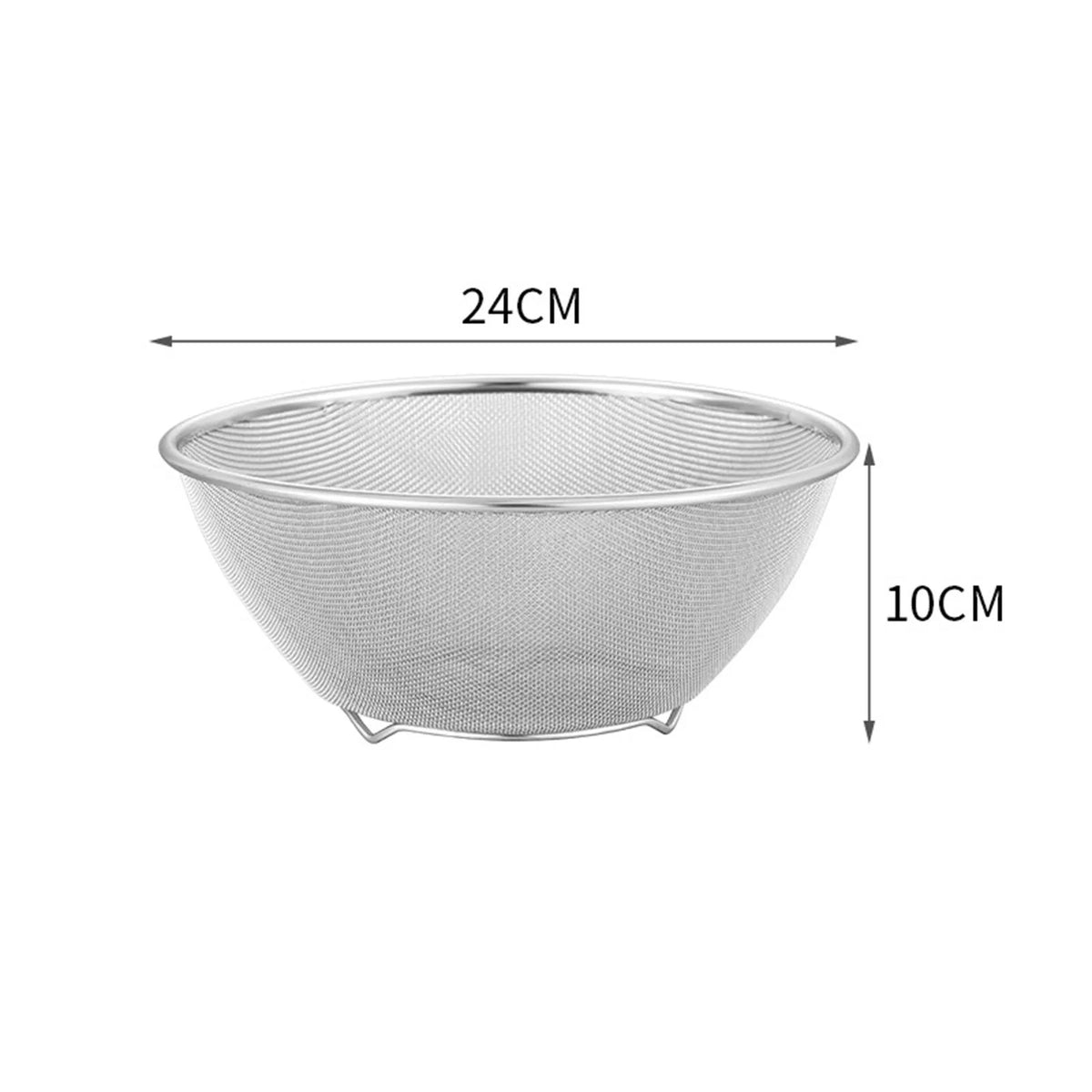 304 Stainless Steel Colander with Bowl Set of 2 X6921