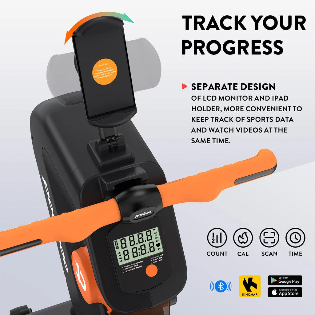 Foldable Magnetic Rowing Machine with 8 Level Resistance A4183
