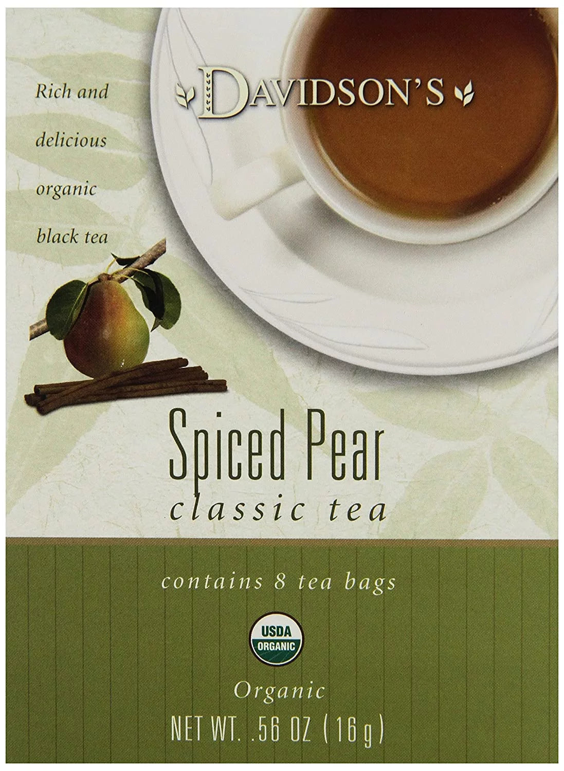 Spiced Pear Tea Bags 8-Count Pack of 12 M4378