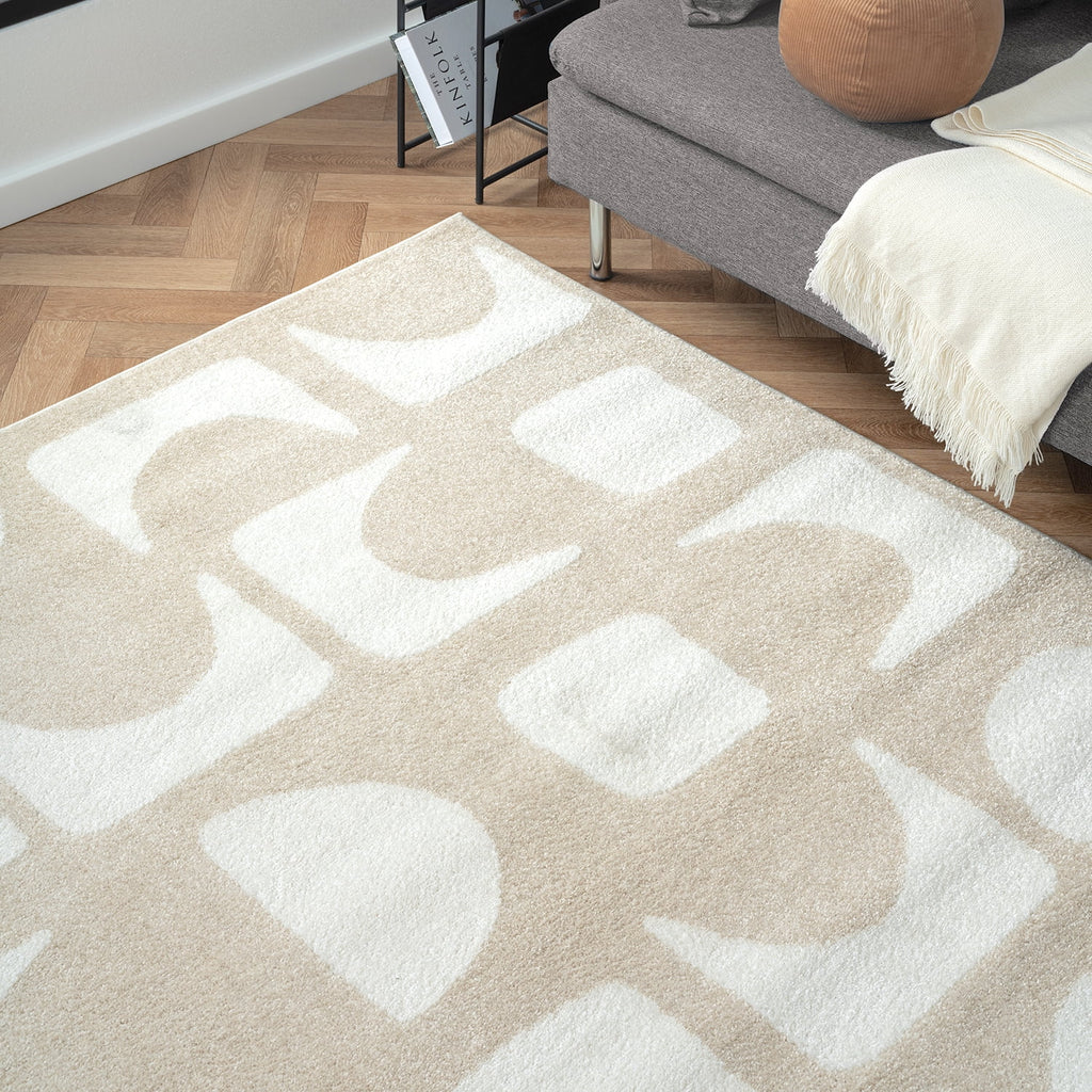 6 x 9 Beige Cream Area Rug D54673
