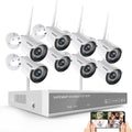 1080P Wireless Security Camera System 8 Channel 8PCS 2MP Night Vision N99253