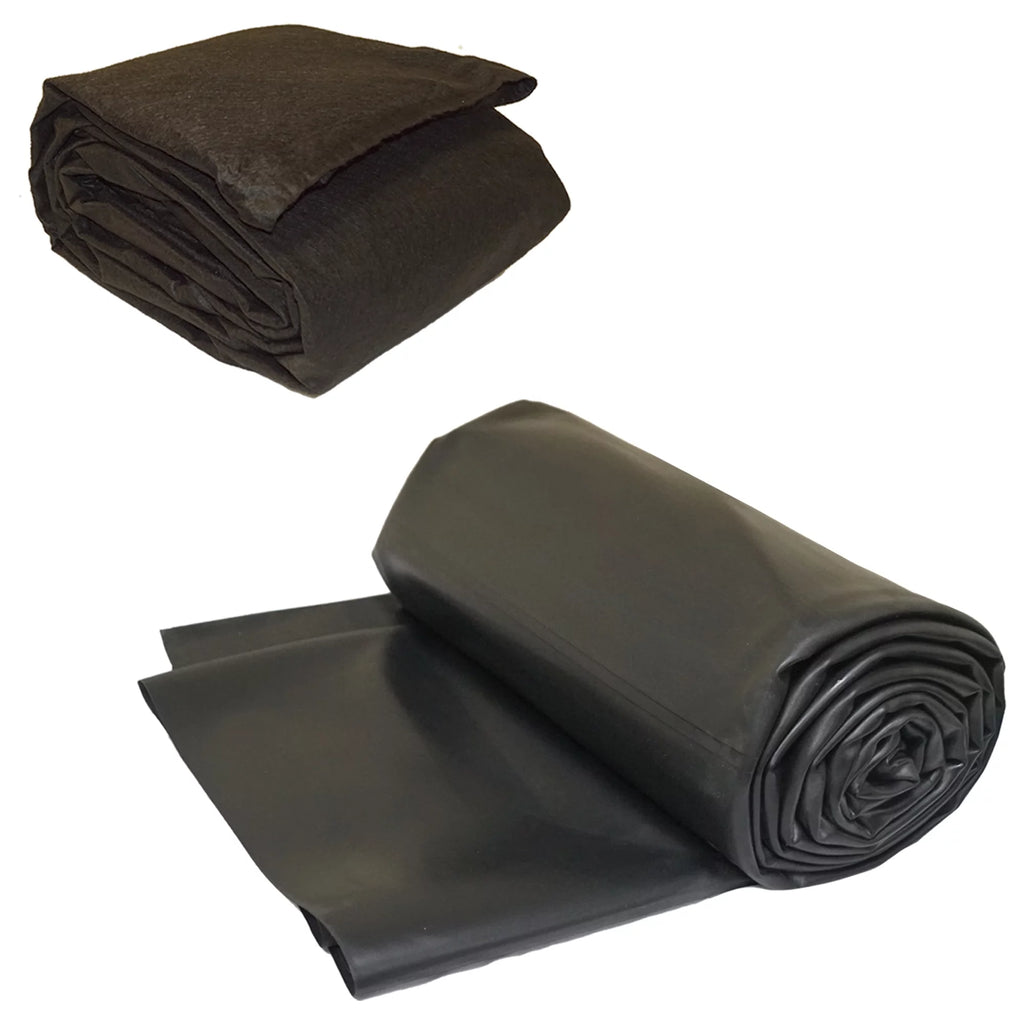15 ft. x 30 ft. 60 Mil EPDM Rubber Pond Liner and Underlayment Combo B7070