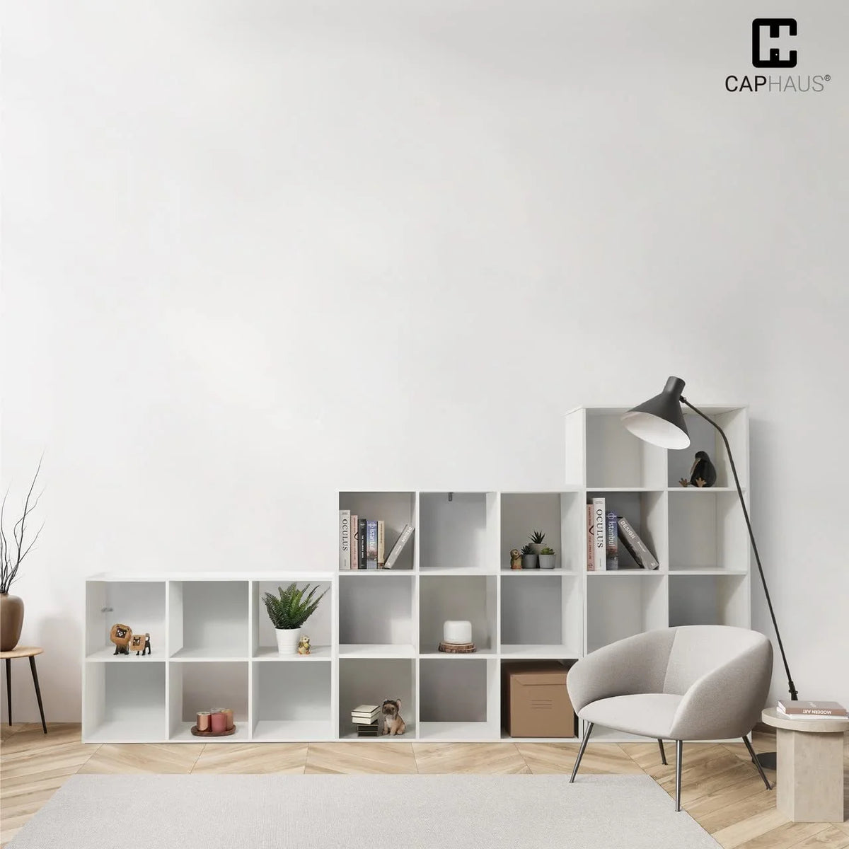 11-Inch Cube Organizer Bookcase with Divider C18516