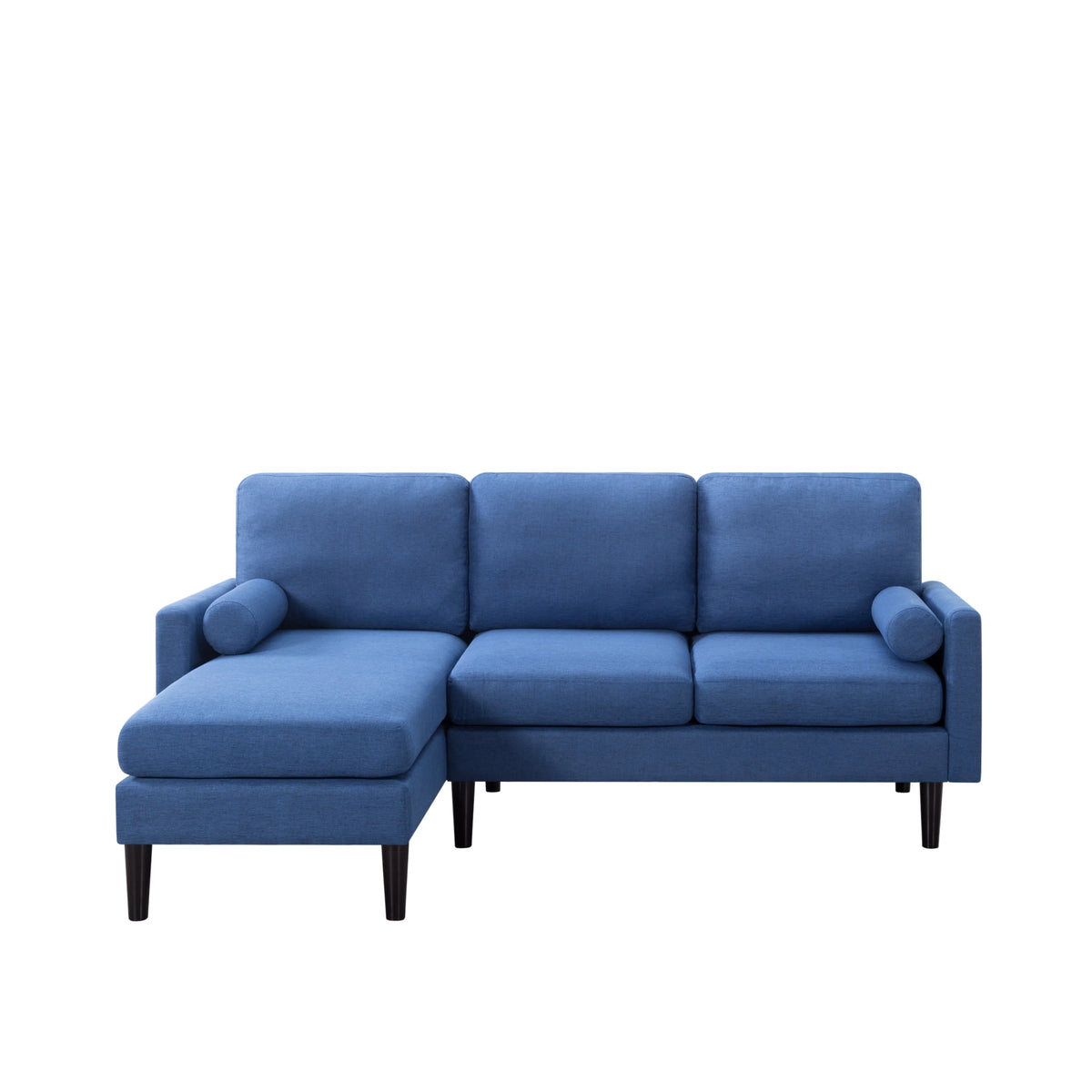 72 inch L-Shape Reversible Sectional Sofa with Two Pillows B9204