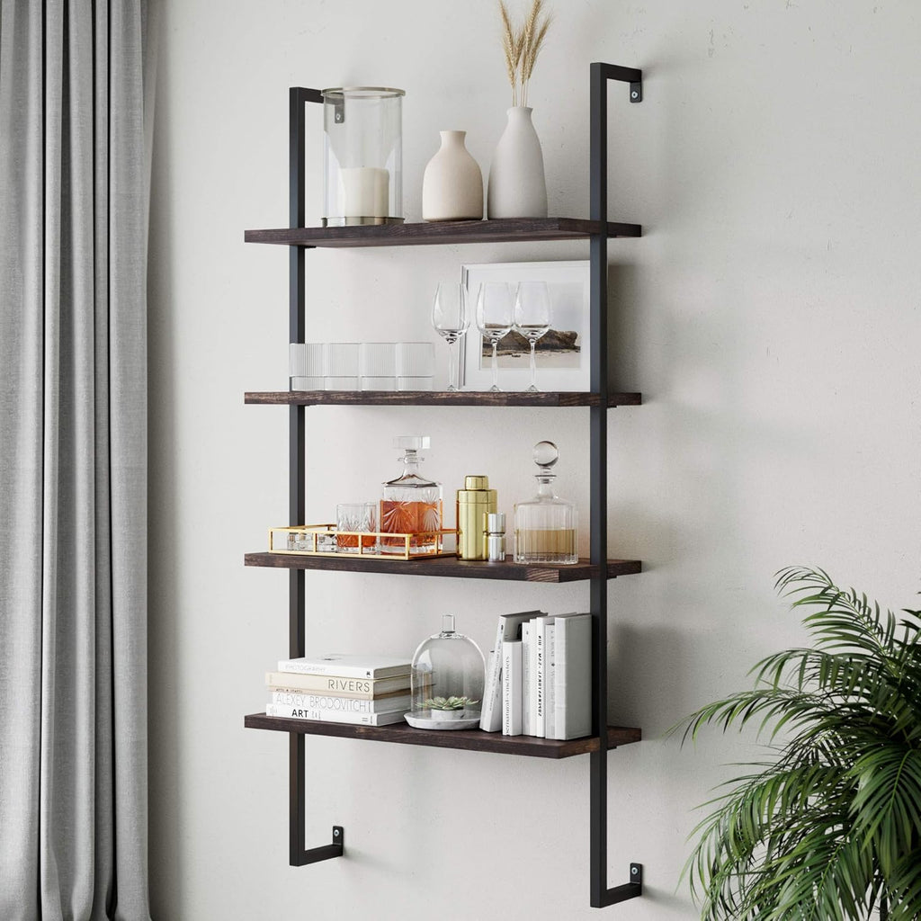 5-Shelf Oak Wood Modern Bookcase J79250