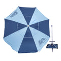 7 ft Fiberglass Beach Umbrella with Folding Anchor Base R49470