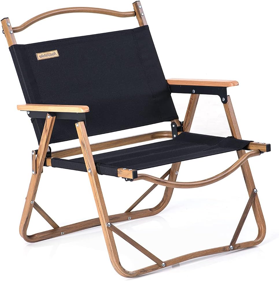 Wood Grain Aluminum Portable Folding Camping Chair R593