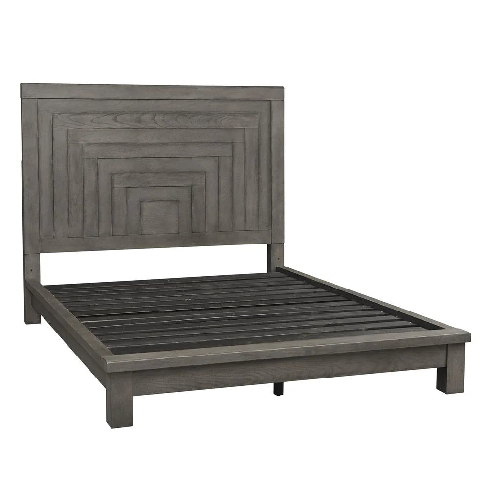 Dark Gray King Platform Bed I5519
