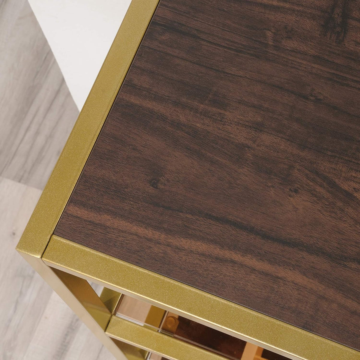 Bookcase with Doors, Rich Walnut Finish A7707